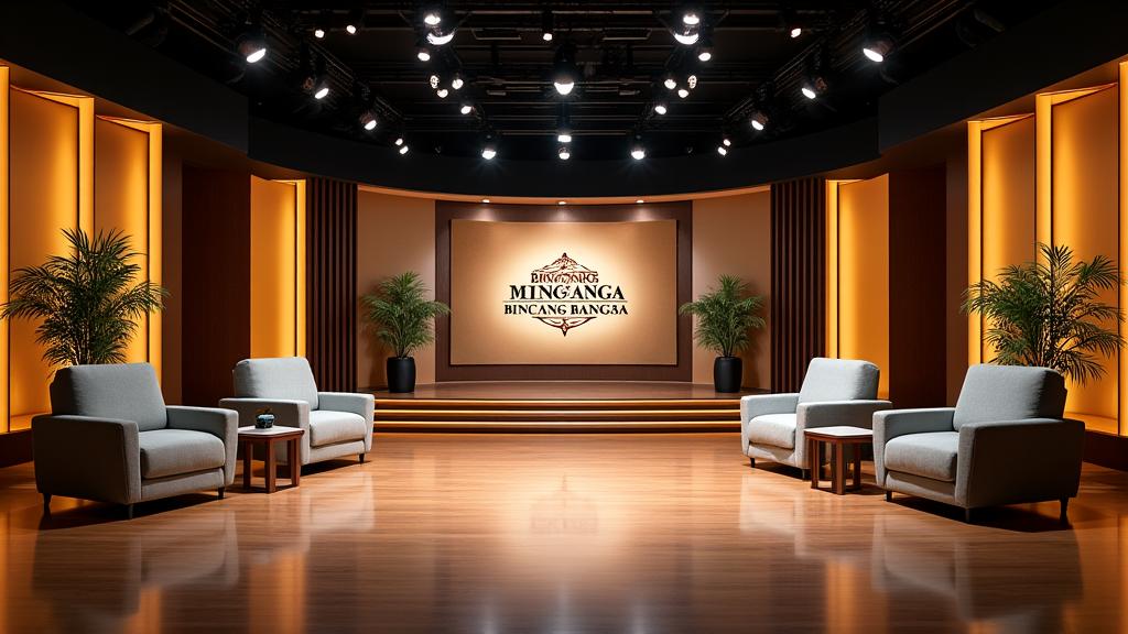 Set acara talk show Bincang Bangsa